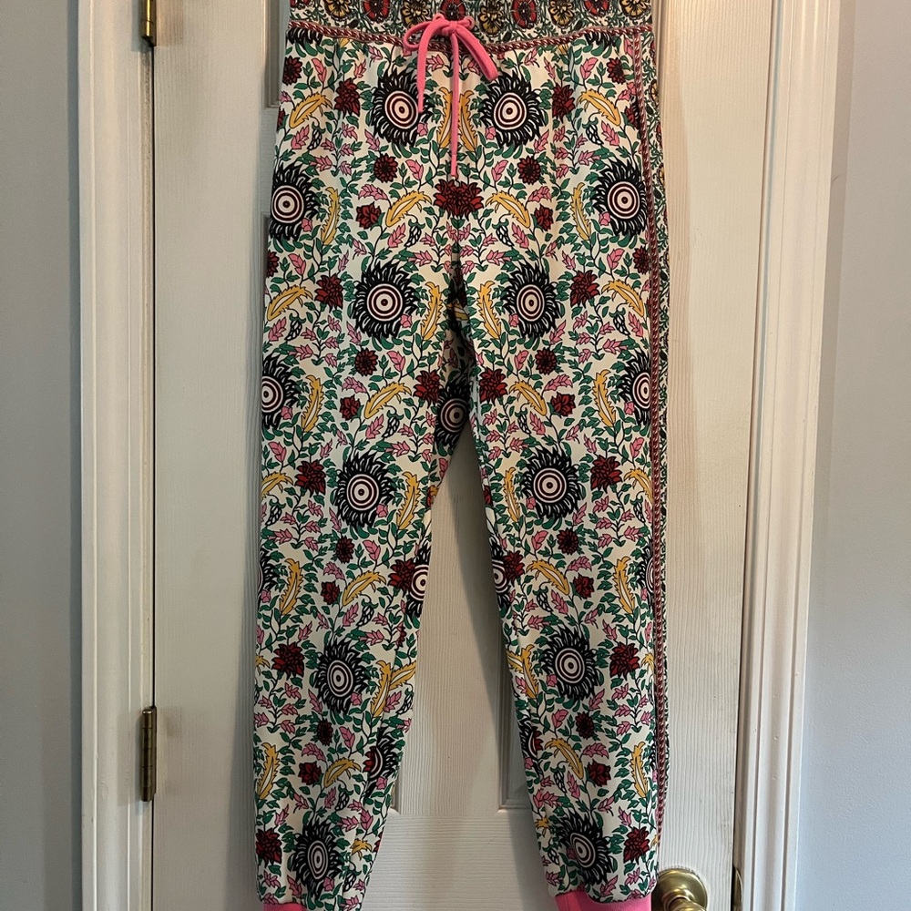 Alice + Olivia Multicolor Floral Track Pants